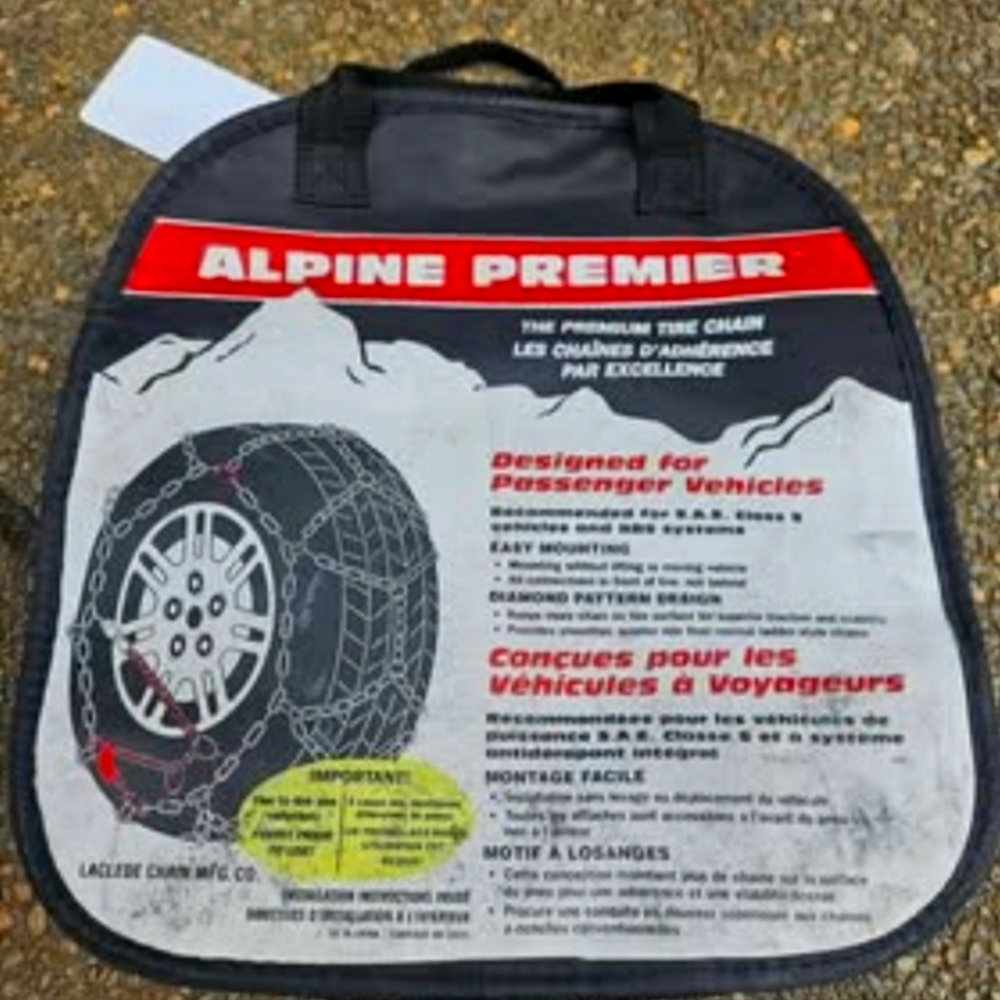 Alpine Premier Snow Car Tire Chains - Designed for Passenger Vehicles